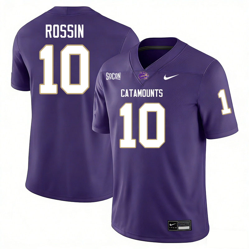 Western Carolina Catamounts #10 Michael Rossin College Football Jerseys,Uniforms-Purple